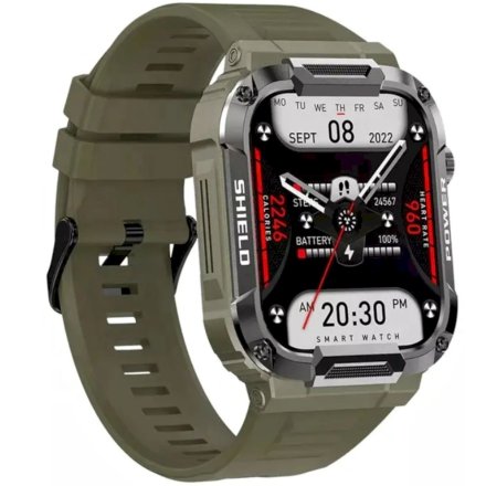 Smartwatch z funkcją rozmowy wojskowy Rubicon RNCF07 SMARUB217