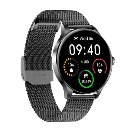Smartwatch Garett Classy czarny stalowy 5904238483794