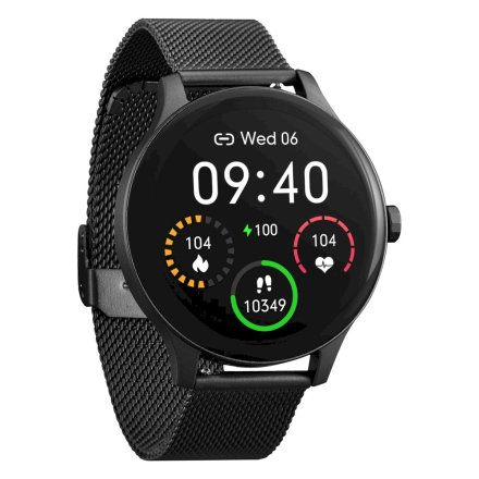 Smartwatch Garett Classy czarny stalowy 5904238483794