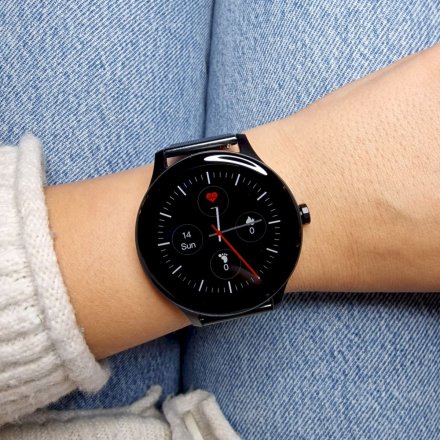 Smartwatch Garett Classy czarny stalowy 5904238483794