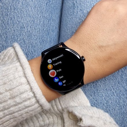 Smartwatch Garett Classy czarny stalowy 5904238483794