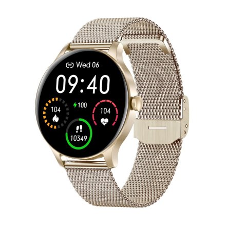 Smartwatch Garett Classy złoty stalowy 5904238483770