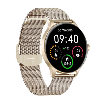 Smartwatch Garett Classy złoty stalowy 5904238483770