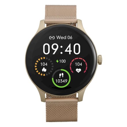 Smartwatch Garett Classy złoty stalowy 5904238483770