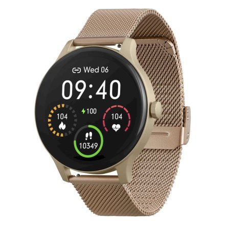 Smartwatch Garett Classy złoty stalowy 5904238483770