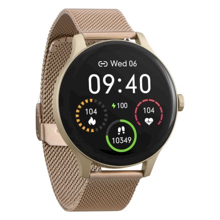 Smartwatch Garett Classy złoty stalowy 5904238483770