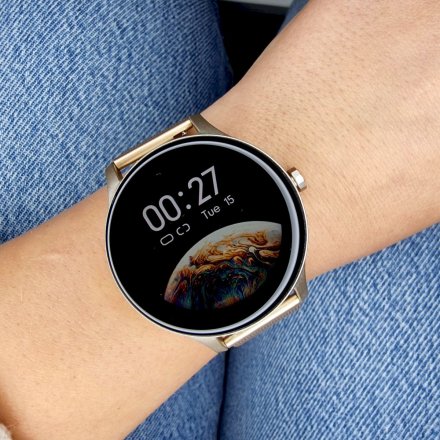 Smartwatch Garett Classy złoty stalowy 5904238483770