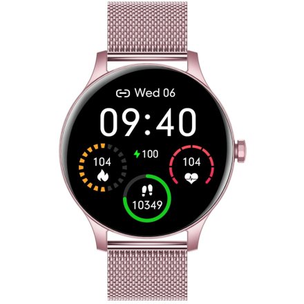 Smartwatch Garett Classy różowy stalowy 5904238483787