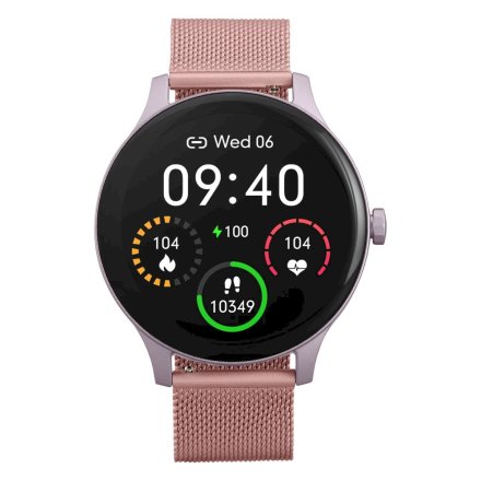 Smartwatch Garett Classy różowy stalowy 5904238483787