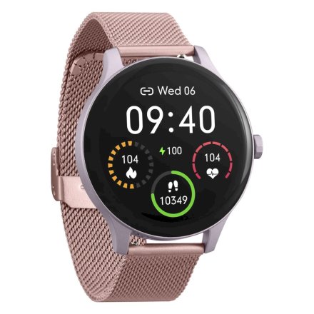 Smartwatch Garett Classy różowy stalowy 5904238483787