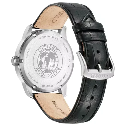 Srebrny zegarek męski Citizen BM8550-14AE na pasku Eco Drive