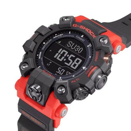 Czarno-czerwony zegarek Casio G-Shock Master Of G MUDMAN GW-9500-1A4ER