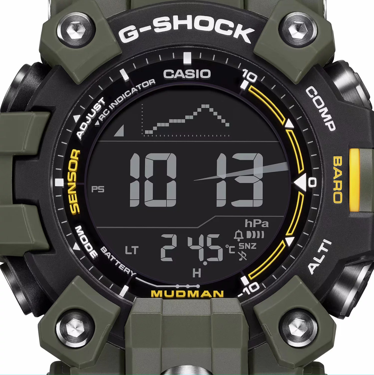 カシオ G-SHOCK MASTER OF G MUDMAN GW-9500-3 G-SHOCK GW-9500-3ER Casio G-SHOCK MUDMAN - Zegarek.net