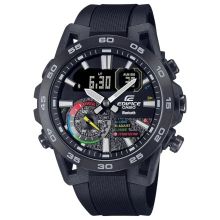 Czarny zegarek Męski Casio Edifice Sospensione z Bluetooth ECB-40MP-1AEF