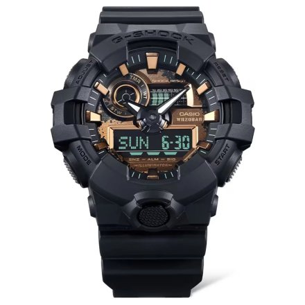Czarny zegarek Casio G-Shock z paskiem GA-700RC-1AER