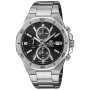 Srebrny zegarek Męski Casio Edifice z bransoletą EFV-640D-1AVUEF
