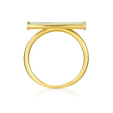 Złoty pierścionek papirus r.17 • Złoto 333