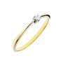 Złoty pierścionek zaręczynowy delikatny klasyczny kryształ r.14 • Złoto 585