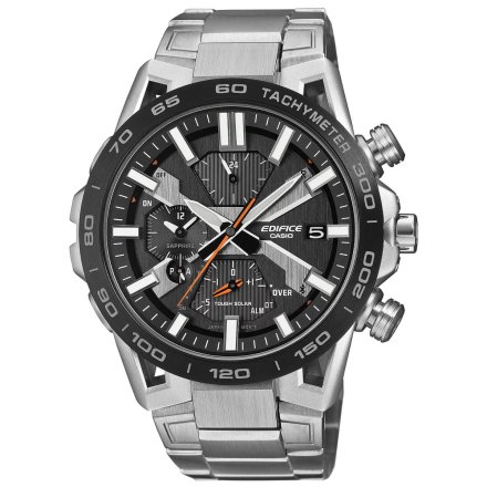 Srebrny zegarek na srebrnej bransolecie Casio Edifice EQB-2000DB-1AER