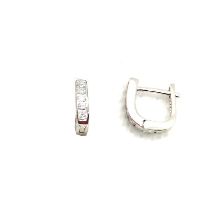 Srebrne kolczyki angielskie dla dzieci z kryształami GR21 • Srebro 925