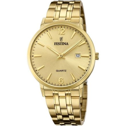 Złoty zegarek Męski Festina na bransolecie F20513/3