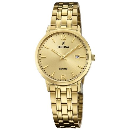 Złoty zegarek Damski Festina  na bransolecie F20514/3