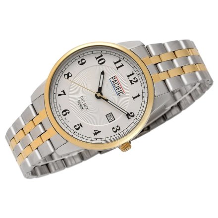 Złoto-srebrny męski zegarek z bransoleta PACIFIC  S1061D-06
