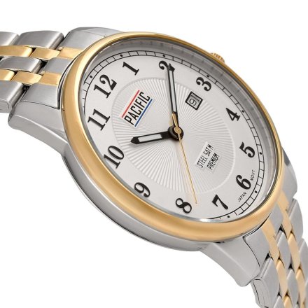 Złoto-srebrny męski zegarek z bransoleta PACIFIC  S1061D-06