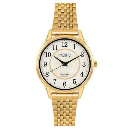 Złoty damski zegarek z bransoletką PACIFIC S6026-02