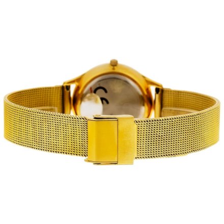 Złoty damski zegarek z bransoletką mesh PACIFIC S6027-09