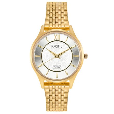 Złoty damski zegarek z bransoletką PACIFIC S6027-15