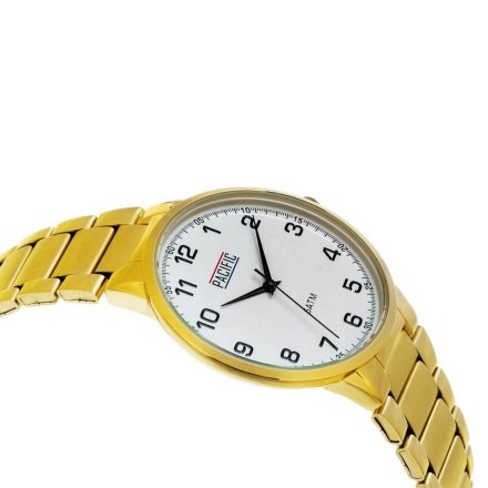 Złoty męski zegarek z bransoleta PACIFIC  X0059-03