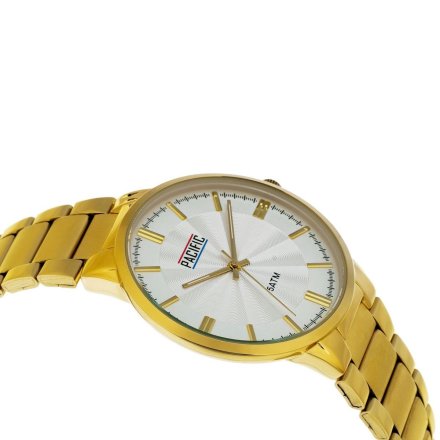 Złoty męski zegarek z bransoleta PACIFIC  X0060-04