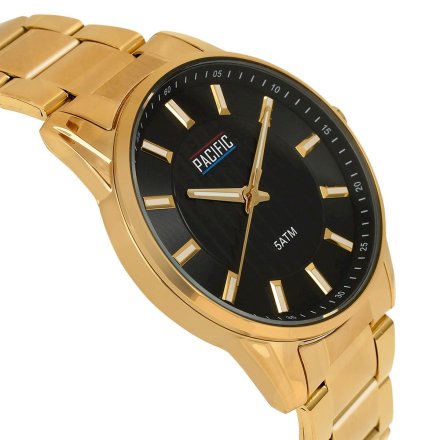 Złoty męski zegarek z bransoleta PACIFIC  X0090-05