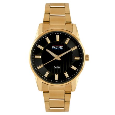 Złoty męski zegarek z bransoleta PACIFIC  X0090-05