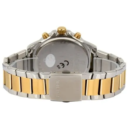 Złoto-srebrny męski zegarek z bransoleta PACIFIC  X0094-04