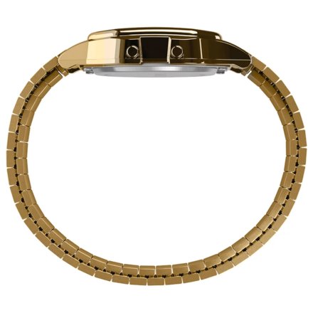 Złoty zegarek Timex na rozciąganej bransolecie Retro T80 TW2R79000