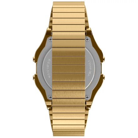Złoty zegarek Timex na rozciąganej bransolecie Retro T80 TW2R79000