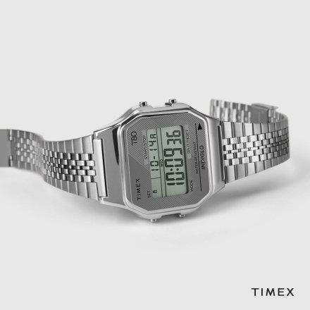 Srebrny zegarek Timex na bransolecie Vintage Retro T80 TW2R79300