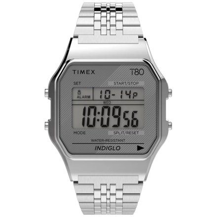 Srebrny zegarek Timex na bransolecie Vintage Retro T80 TW2R79300