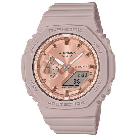 Różowy zegarek Casio G-SHOCK GMA-S2100MD-4AER zabrudzony róż