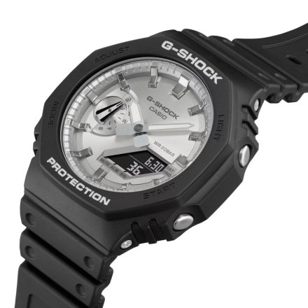 Czarno-srebrny zegarek Casio G-Shock GA-2100SB-1AER