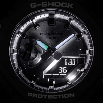 Czarno-srebrny zegarek Casio G-Shock GA-2100SB-1AER