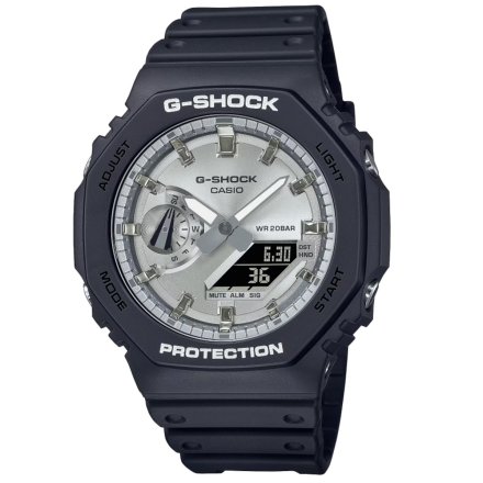 Czarno-srebrny zegarek Casio G-Shock GA-2100SB-1AER