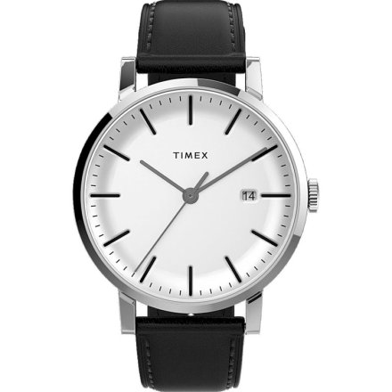 Męski zegarek Timex Midtown srebrny z białą tarczą TW2V36300