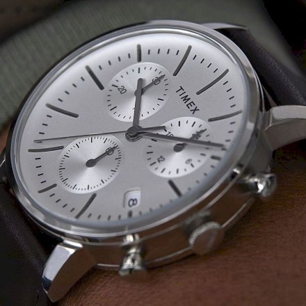 Męski zegarek Timex Midtown srebrny chronograf TW2V36600