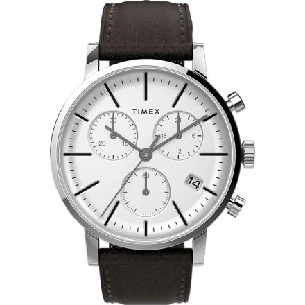 Męski zegarek Timex Midtown srebrny chronograf TW2V36800