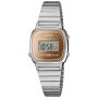 Srebrny zegarek Damski Casio LA670WES-4AEF Casio Vintage w stylu Retro