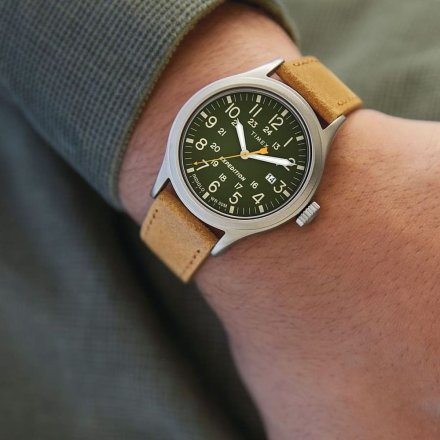 Męski zegarek Timex Expedition Scout Indiglo srebrny TW4B23000
