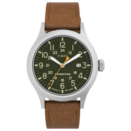Męski zegarek Timex Expedition Scout Indiglo srebrny TW4B23000